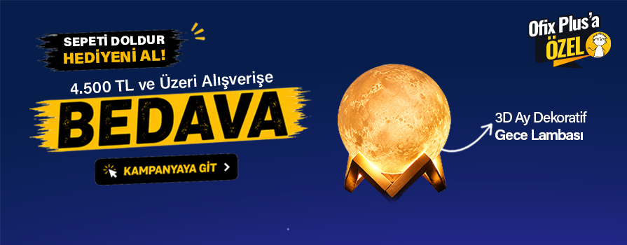 4.500 TL ve Üzeri Alışverişinize Ay Küresi Mumluk Şamdan BEDAVA!