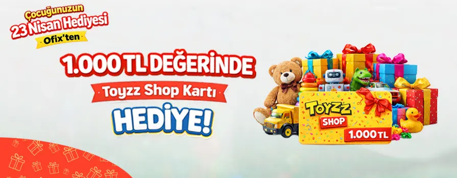 1.000 TL değerinde TOYZZSHOP Hediye Kartı BEDAVA!!