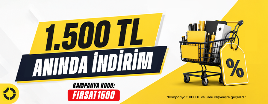 Sepette 5.000 TL Üzeri Anında 1.500 TL İNDİRİM!