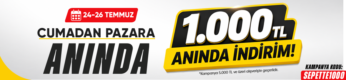 Cuma'dan Pazar'a Özel Anında 1.000 TL İndirim!!HERO