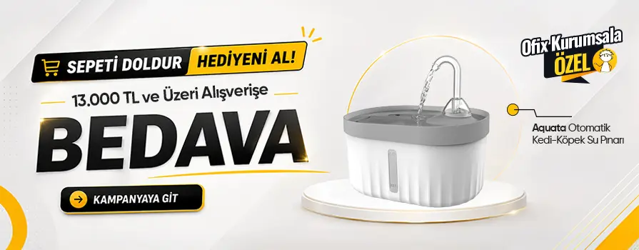13.000 TL ve Üzeri Alışverişinize Otomatik Kedi-Köpek Su Pınarı BEDAVA!