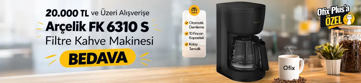 20.000 TL ve Üzeri Alışverişinize Arçelik Filtre Kahve Makinesi BEDAVA!HERO