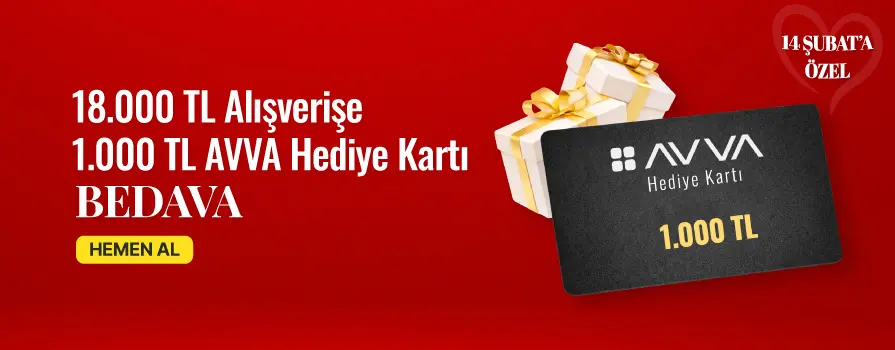 14 Şubat Sevgililer Gününe ÖZEL 1.000 TL Değerinde AVVA Hediye Kartı BEDAVA!