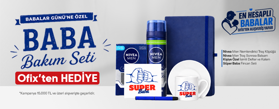 Babalar Günü'ne ÖZEL 20.000 TL ve Üzeri Alışverişinize Baba Bakım Seti BEDAVA!