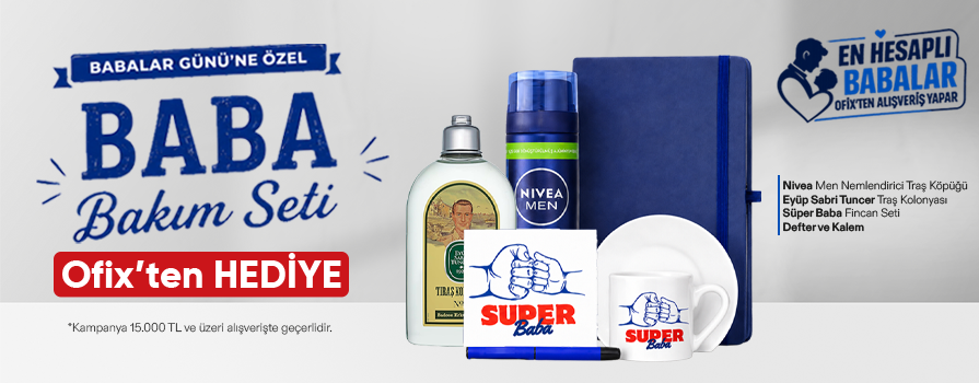 Babalar Günü'ne ÖZEL 20.000 TL ve Üzeri Alışverişinize Baba Bakım Seti BEDAVA!