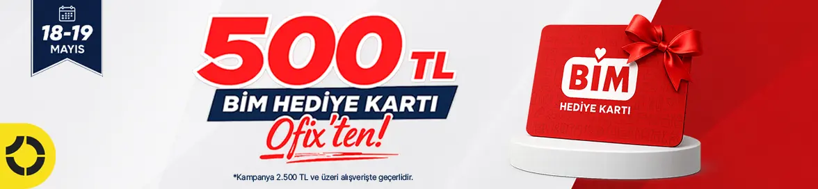 18-19 Mayıs'a Özel 2.500 TL ve Üzeri Alışverişe 500 TL Değerinde BİM Hediye Kart BEDAVA!HERO