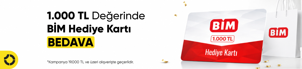 Ağustos Ayı’nda 19.000 TL ve Üzeri Alışverişe 1.000 TL Değerinde BİM Hediye Kartı Bedava!HERO
