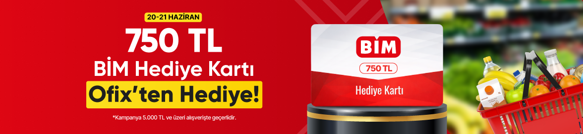 Hafta Sonuna Özel 5.000 TL ve Üzeri Alışverişe 750 TL BİM HEDİYE KART BEDAVA!HERO