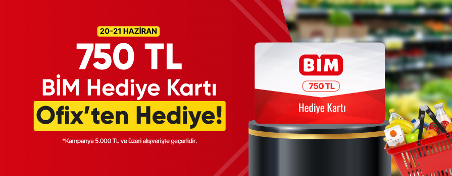 Hafta Sonuna Özel 5.000 TL ve Üzeri Alışverişe 750 TL BİM HEDİYE KART BEDAVA!