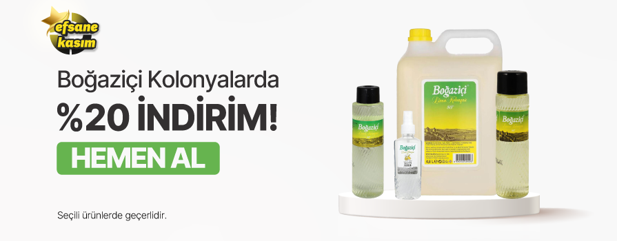 Kasım Ay’ı Boyunca Seçili Boğaziçi Kolonya Ürünlerinde %20 İNDİRİM!