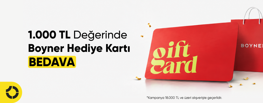 Ekim Ayında 18.000 TL ve Üzeri Alışverişe 1.000 TL Değerinde BOYNER Hediye Kartı!