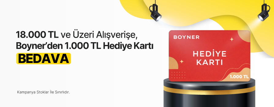 Nisan Ayı’nda 18.000 TL ve Üzeri Alışverişe 1.000 TL Değerinde BOYNER Hediye Kartı Bedava!