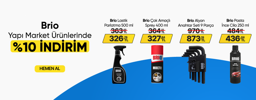 Haziran Ay’ı Boyunca Tüm Brio Ürünlerinde %10 İNDİRİM!