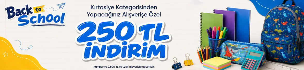 2.500 TL ve Üzeri Kırtasiye Kategorisi Alımlarında ANINDA %10 İNDİRİM!HERO