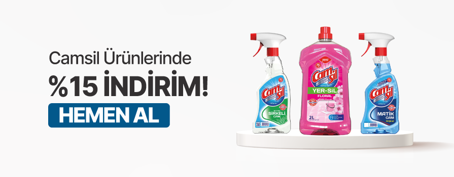 Mayıs Ay’ı Boyunca Seçili Camsil Ürünlerinde %15'e Varan İNDİRİM!