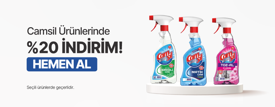 Aralık Ay’ı Boyunca Tüm Camsil Ürünlerinde %20 İNDİRİM!