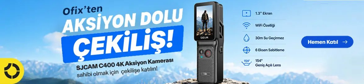 2.000 TL ve Üzeri Alışverişinize 30m Su Geçirmez Geniş Açılı Aksiyon Kamerası KAZANMA ŞANSI !HERO