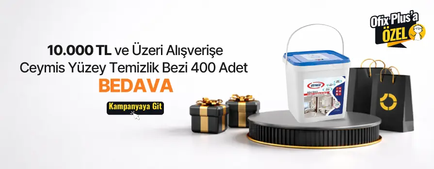 7.500 TL ve Üzeri Ceymis Alışverişe Alkol Bazlı Hijyenik Yüzey Temizlik Bezi - 400 Adet BEDAVA!