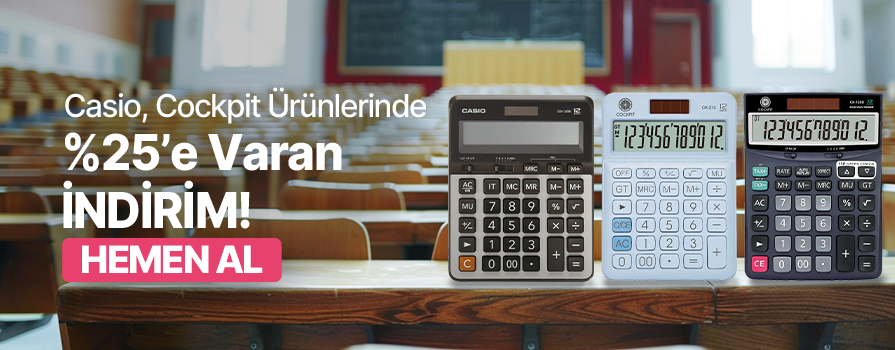 Ekim Ay’ı Boyunca Seçili Casio ve Cockpit Ürünlerinde %25'e VARAN İNDİRİM!