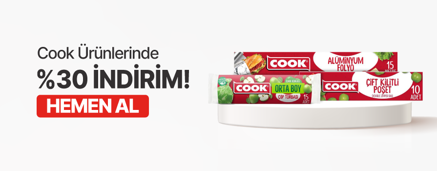 Ocak Ay’ı Boyunca Tüm Cook Ürünlerinde %30 İNDİRİM!
