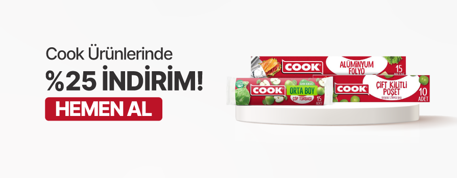 Aralık Ay’ı Boyunca Tüm Cook Ürünlerinde %25 İNDİRİM!