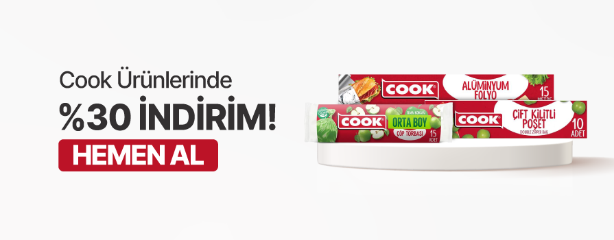Mart Ay’ı Boyunca Seçili Cook Ürünlerinde %30 İNDİRİM!