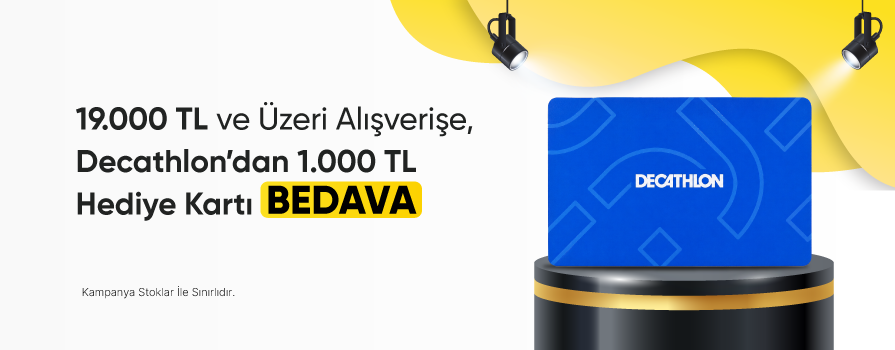 Haziran Ayı’nda 19.000 TL ve Üzeri Alışverişe 1.000 TL Değerinde DECATHLON Hediye Kartı Bedava!!