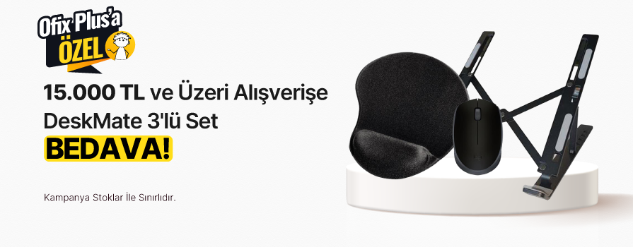 15.000 TL ve Üzeri Alışverişe DeskMate 3'lü Set BEDAVA!
