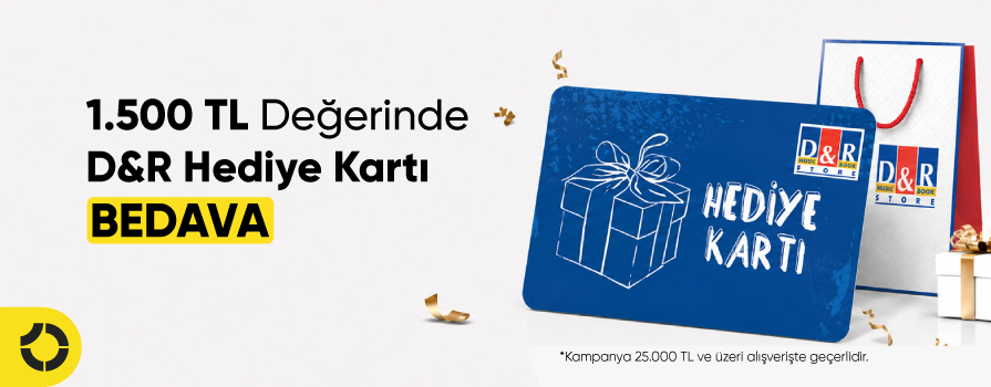 Ağustos Ayı’nda 25.000 TL ve Üzeri Alışverişe 1.500 TL Değerinde D&R Hediye Kartı Bedava!
