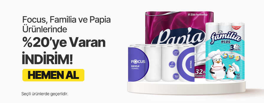 Eylül Ay’ı Boyunca Seçili Focus, Familia ve Papia Ürünlerinde %20'ye Varan İNDİRİM!