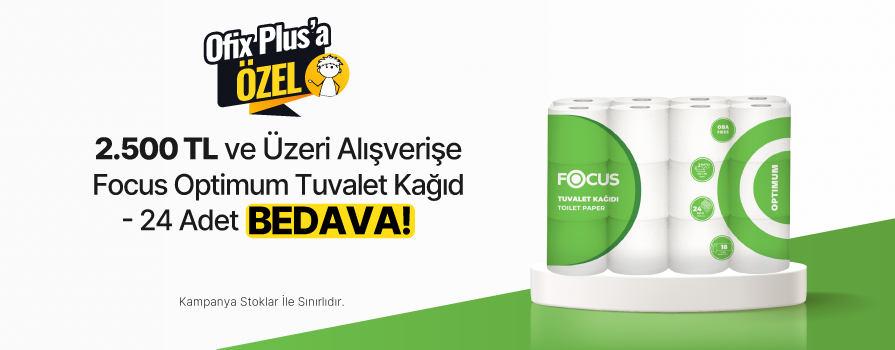 2.000 TL ve Üzeri Alışverişe Focus Optimum Tuvalet Kağıdı Çift Katlı 150 Yaprak 18 m - 24 Adet BEDAVA!	