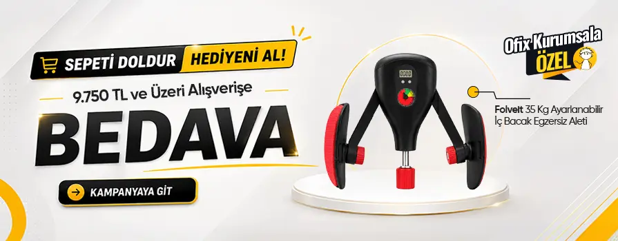 9.750 TL ve Üzeri Alışverişinize İç Bacak Egzersiz Aleti BEDAVA!