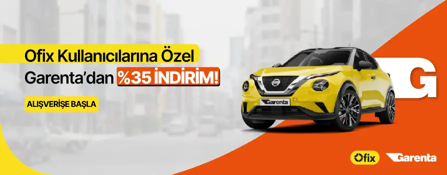 5.000 TL ve Üzeri Alışverişe Garenta’dan %35 İNDİRİM!