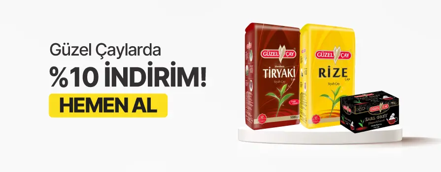 Mart Ay’ı Boyunca Seçili Güzel Çay Ürünlerinde %10 İNDİRİM!