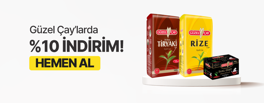 Nisan Ay’ı Boyunca Seçili Güzelçay Ürünlerinde %10 İNDİRİM!