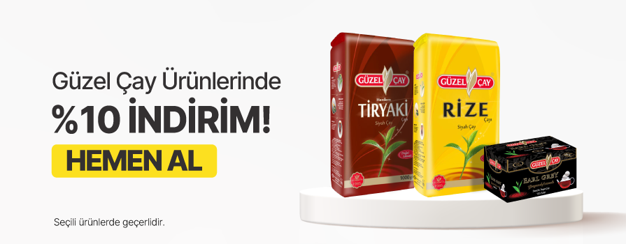 Ekim Ay’ı Boyunca Seçili Güzelçay Ürünlerinde %10 İNDİRİM!