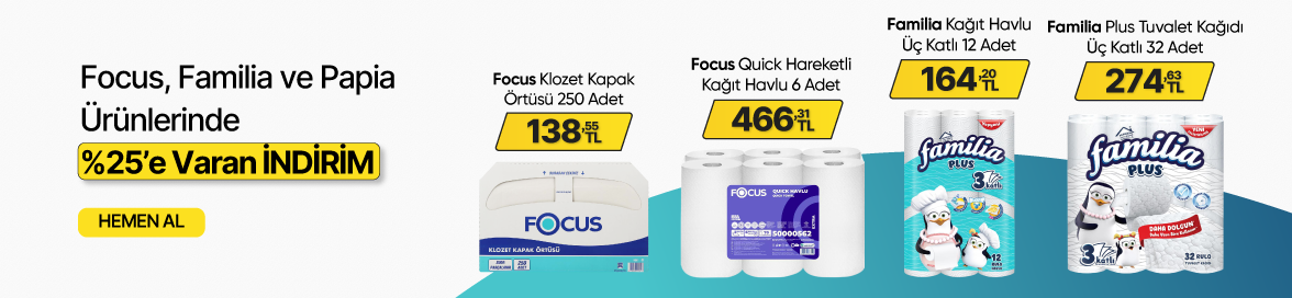 Nisan Ay’ı Boyunca Seçili Focus, Familia ve Papia Ürünlerinde %25'e Varan İNDİRİM!HERO