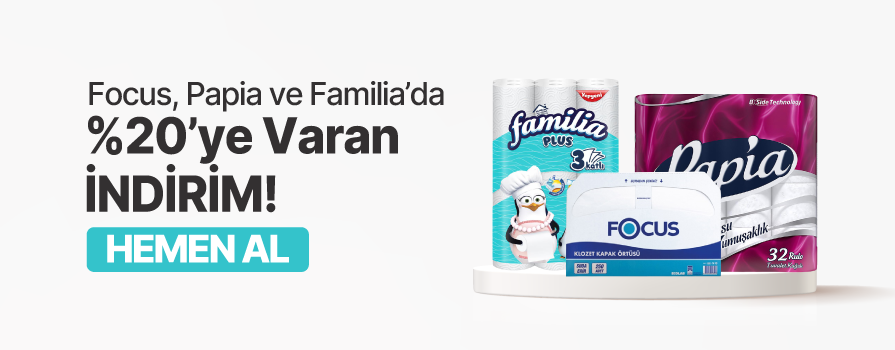 Haziran Ay’ı Boyunca Seçili Focus, Familia ve Papia Ürünlerinde %20'ye Varan İNDİRİM!
