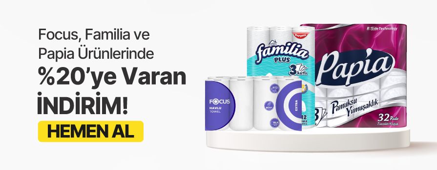 Ekim Ay’ı Boyunca Seçili Focus, Familia ve Papia Ürünlerinde %20'ye Varan İNDİRİM!