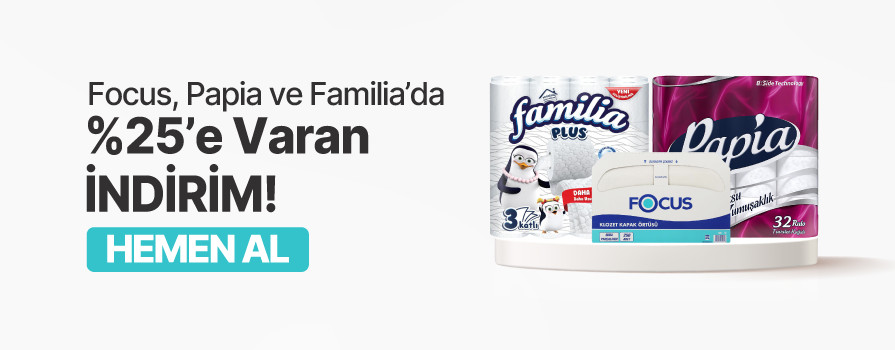 Nisan Ay’ı Boyunca Seçili Focus, Familia ve Papia Ürünlerinde %25'e Varan İNDİRİM!