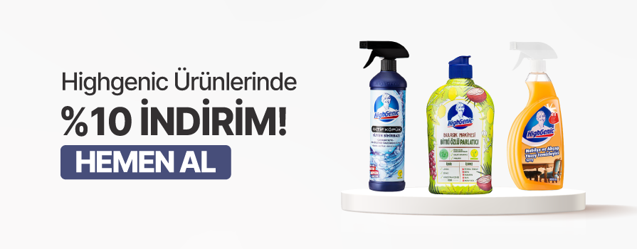 Nisan Ay’ı Boyunca Tüm Highgenic Ürünlerinde %10 İNDİRİM!