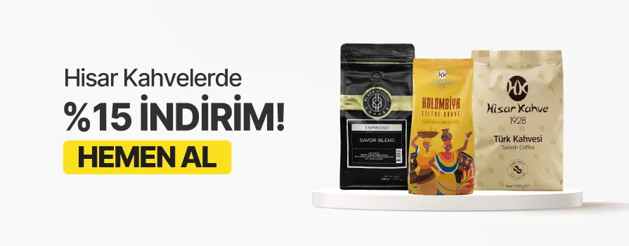 Mart Ay’ı Boyunca Seçili Hisar Kahve Ürünlerinde %10 İNDİRİM!