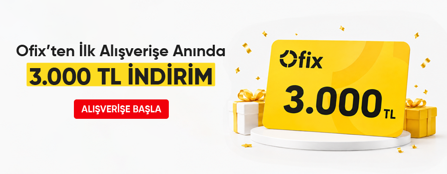 OfixPlus'a Üye Olanlar İlk Alışverişlerinde 3.000 TL Hediye Çeki Kazanıyor !