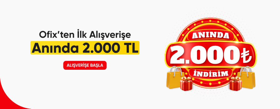 Ofix Plusa Üye Olanlar İlk Alışverişlerinde 2000 TL Hediye Çeki Kazanıyor !