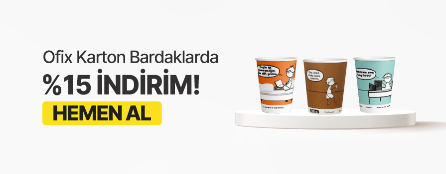 Nisan Ay’ı Boyunca Seçili Ofix Karton Bardak Ürünlerinde %15 İNDİRİM!