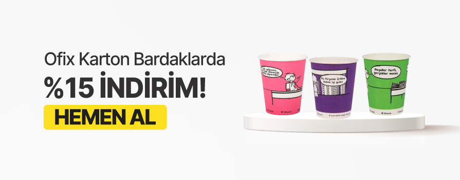 Mayıs Ay’ı Boyunca Seçili Ofix Karton Bardak Ürünlerinde %15'e Varan İNDİRİM!