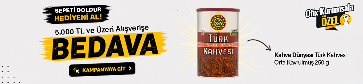 5.000 TL ve Üzeri Alışverişinize Kahve Dünyası Türk Kahvesi Orta Kavrulmuş 250 g BEDAVA!HERO