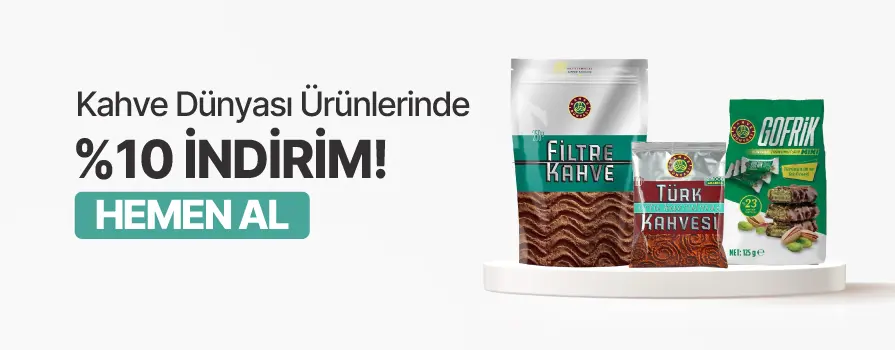Şubat Ay’ı Boyunca Tüm Kahve Dünyası Markalı Ürünlerde %10 İNDİRİM!