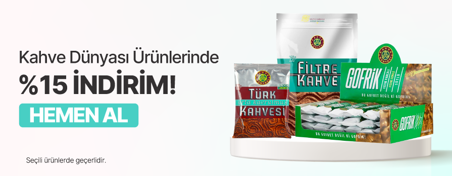 Eylül Ay’ı Boyunca Seçili Kahve Dünyası Markalı Ürünlerde %15 İNDİRİM!