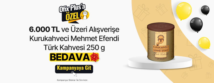 3.000 TL ve Üzeri Alışverişe Kurukahveci Mehmet Efendi Türk Kahvesi 250 g BEDAVA!